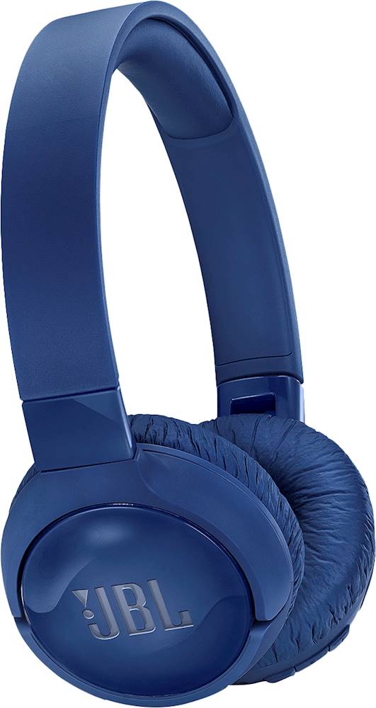Angle View: JBL - TUNE 600BTNC Wireless Noise Cancelling On-Ear Headphones - Blue