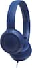 Left. JBL - TUNE 500 Wired On-Ear Headphones - Blue.