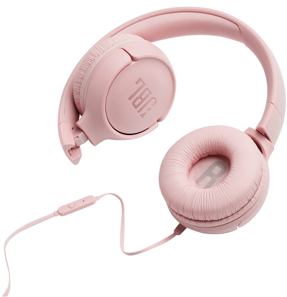 JBL Tune 500 Wired on-ear headphones Pink