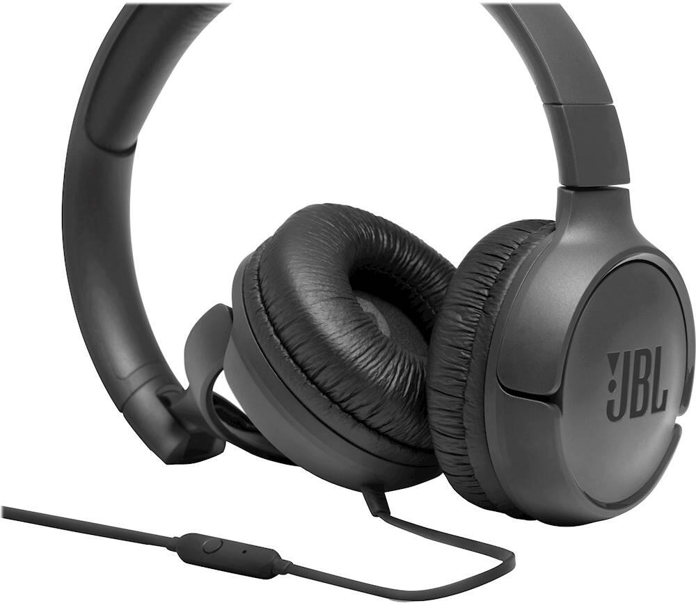 Alt View 13. JBL - TUNE 500 Wired On-Ear Headphones - Black.