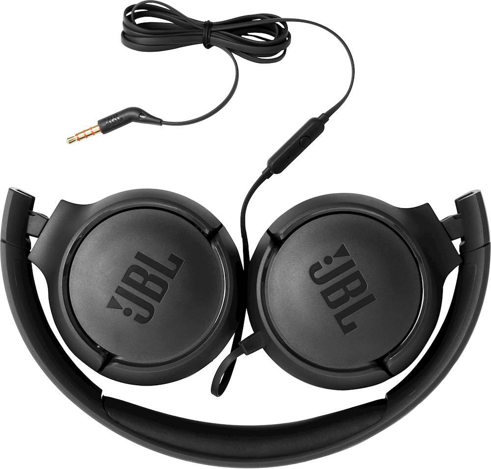 Alt View 15. JBL - TUNE 500 Wired On-Ear Headphones - Black.