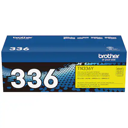 Front. Brother - TN336Y High-Yield Toner Cartridge - Yellow.