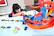 Alt View 16. Hot Wheels - Volcano Escape Motorized Track Set - Orange/Blue.