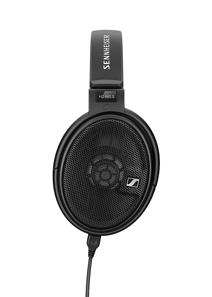 Left View: Sennheiser - HD 660 S Wired Over-the-Ear Headphones - Black