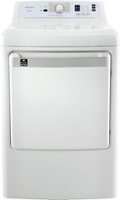 Insignia™ - 7.5 Cu. Ft. Electric Dryer - White - Front_Zoom