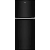 Whirlpool - 11.6 Cu. Ft. Top-Freezer Counter-Depth Refrigerator - Black - Front_Zoom