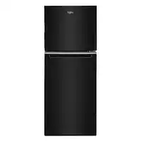 Whirlpool - 11.6 Cu. Ft. Top-Freezer Counter-Depth Refrigerator - Black - Front_Zoom