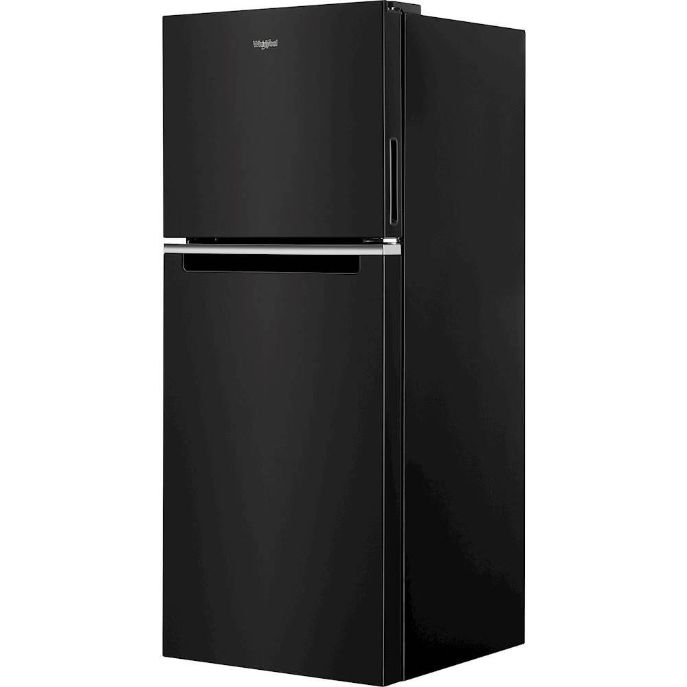 Left View: Whirlpool - 11.6 Cu. Ft. Top-Freezer Counter-Depth Refrigerator - White