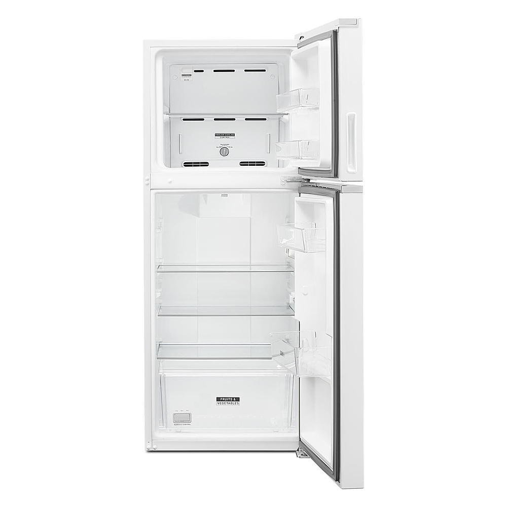 Angle View: Whirlpool - 11.6 Cu. Ft. Top-Freezer Counter-Depth Refrigerator - White