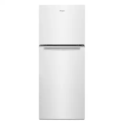 Front. Whirlpool - 11.6 Cu. Ft. Top-Freezer Counter-Depth Refrigerator - White.