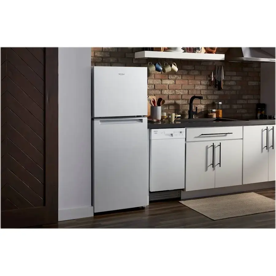 Alt View 11. Whirlpool - 11.6 Cu. Ft. Top-Freezer Counter-Depth Refrigerator - White.