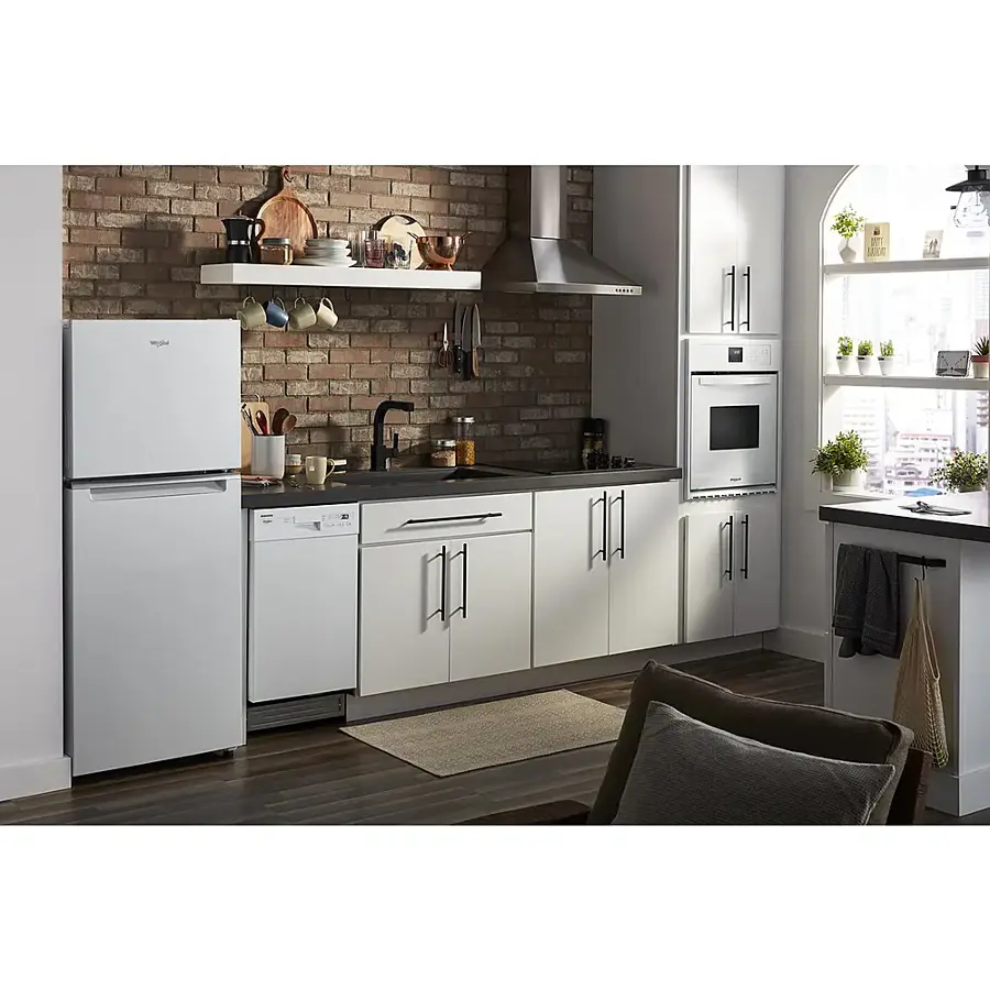 Alt View 13. Whirlpool - 11.6 Cu. Ft. Top-Freezer Counter-Depth Refrigerator - White.