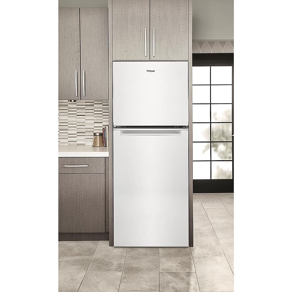 Alt View 12. Whirlpool - 11.6 Cu. Ft. Top-Freezer Counter-Depth Refrigerator - White.