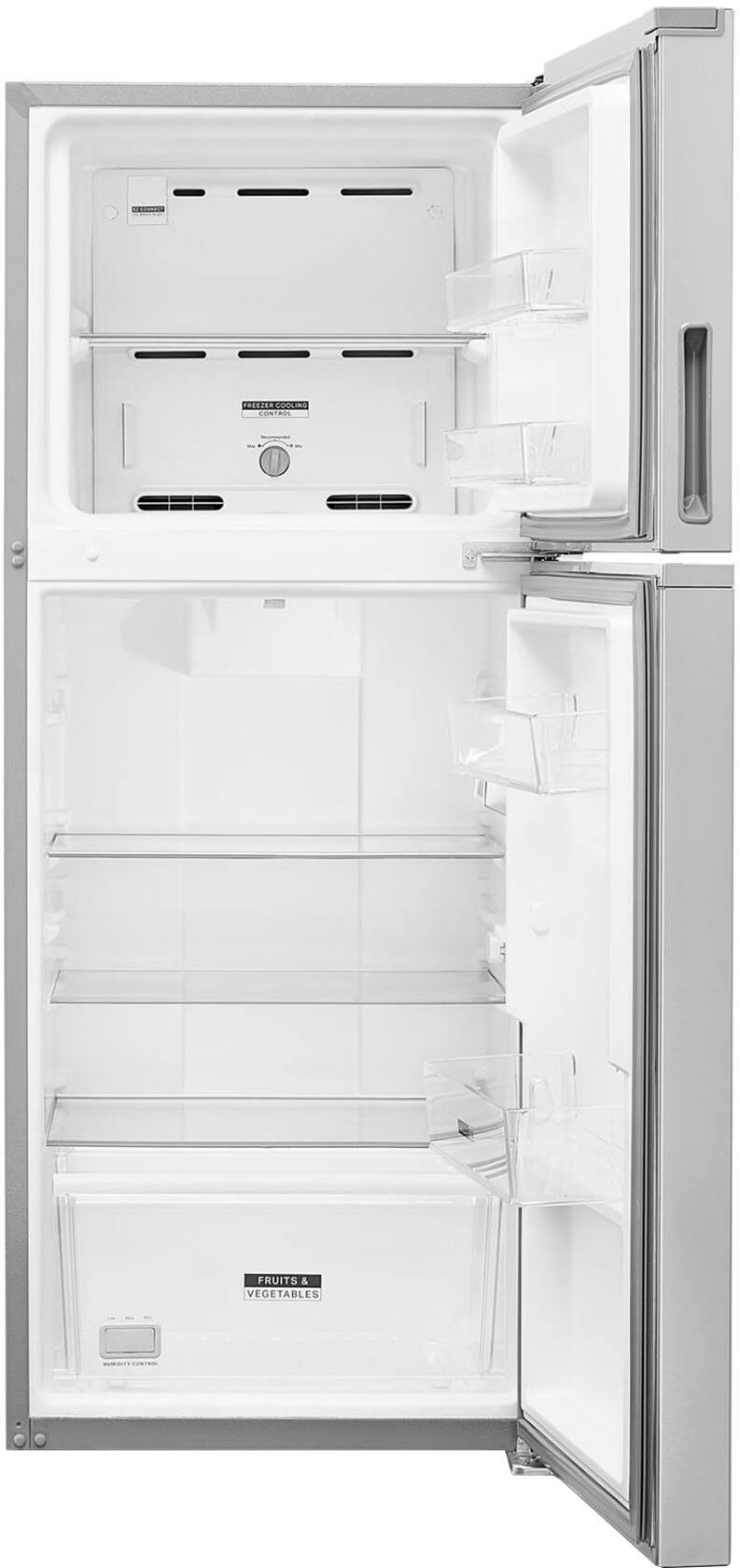 Angle. Whirlpool - 11.6 Cu. Ft. Top-Freezer Counter-Depth Refrigerator with Electronic Temperature Controls - Fingerprint Resistant Stainless Steel.