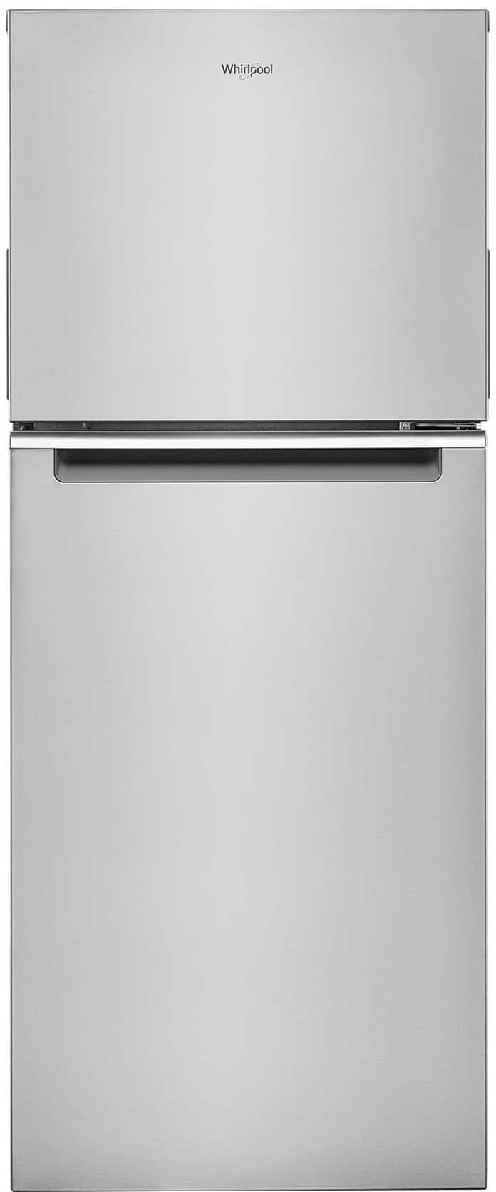 Whirlpool - 11.6 Cu. Ft. Top-Freezer Counter-Depth Refrigerator with Electronic Temperature Controls - Stainless Steel - Front_Zoom