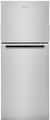 Whirlpool - 24 in. Wide 12 cu. ft. Top-Freezer Counter-Depth Refrigerator with Electronic Temperature Controls - Stainless Steel