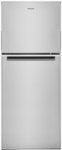 Front. Whirlpool - 11.6 Cu. Ft. Top-Freezer Counter-Depth Refrigerator - Stainless Steel.
