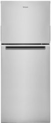 Whirlpool - 11.6 Cu. Ft. Top-Freezer Counter-Depth Refrigerator - Stainless Steel - Front_Zoom