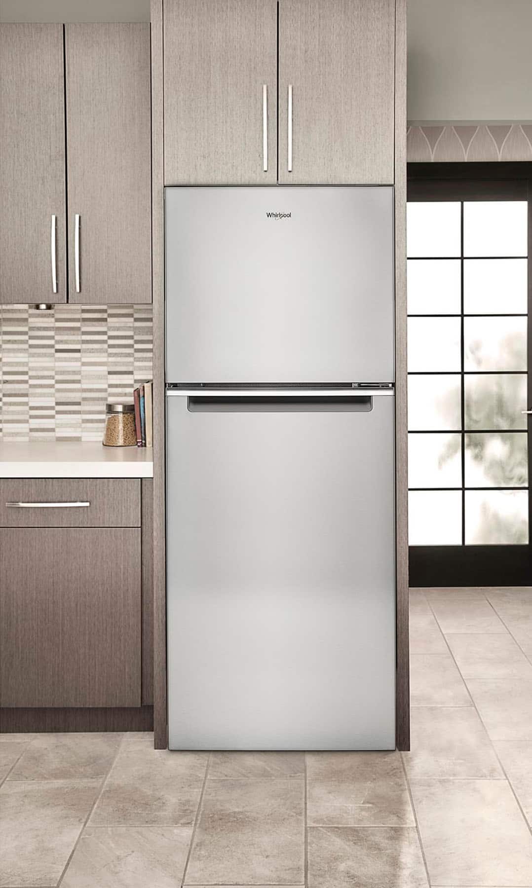 Alt View 12. Whirlpool - 11.6 Cu. Ft. Top-Freezer Counter-Depth Refrigerator - Stainless Steel.