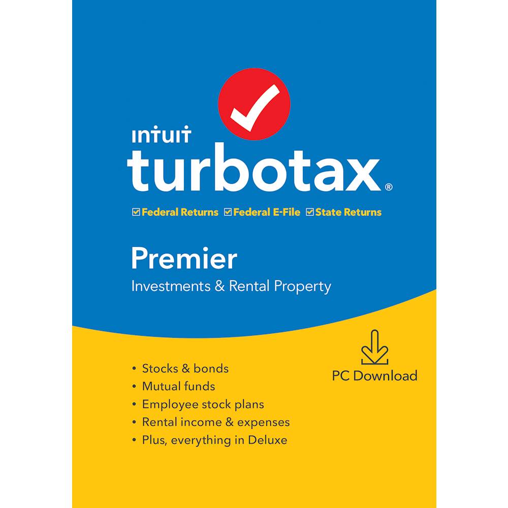 Turbotax Premier Federal State 2019 Windows Digital