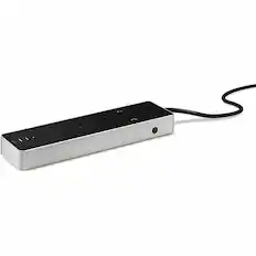 Front. Eve - Eve Energy Strip - Smart Triple Outlet & Power Meter with Apple HomeKit technology - Black/Silver.