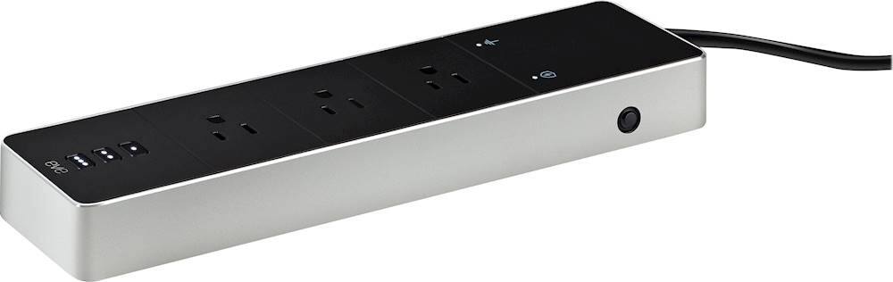 Alt View 11. Eve - Eve Energy Strip - Smart Triple Outlet &amp; Power Meter with Apple HomeKit technology - Black/Silver.