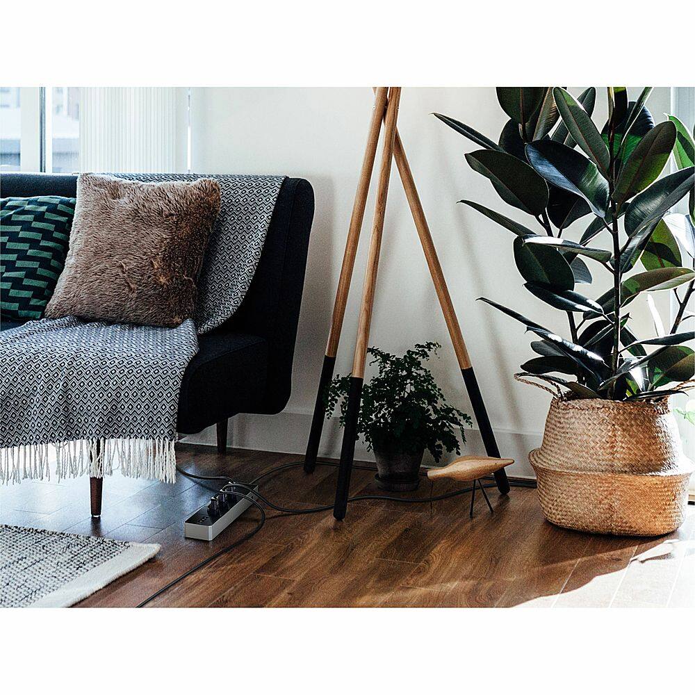 Alt View 32. Eve - Eve Energy Strip - Smart Triple Outlet &amp; Power Meter with Apple HomeKit technology - Black/Silver.