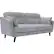 Angle. Serta - Sierra Mid-Century Modern 2-Seat Fabric Loveseat - Smoke Gray.