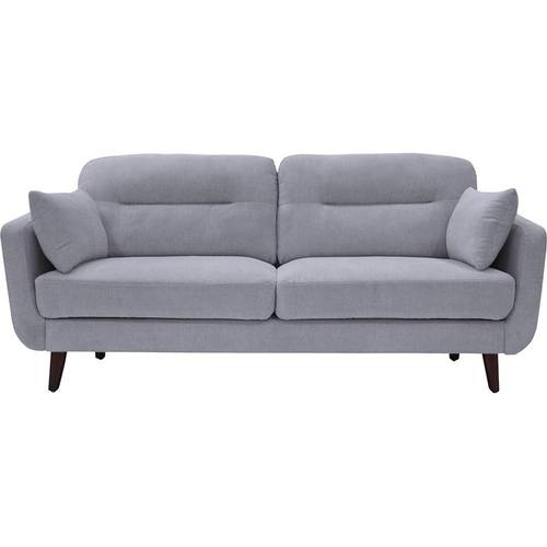 Serta - Sierra Mid-Century Modern 2-Seat Fabric Loveseat - Smoke Gray