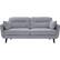 Front. Serta - Sierra Mid-Century Modern 2-Seat Fabric Loveseat - Smoke Gray.