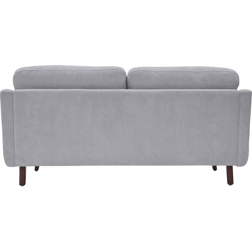 Best Buy: Serta Sierra Mid-Century Modern 2-Seat Fabric Loveseat Smoke ...