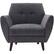 Alt View 17. Serta - Artesia Mid-Century Microfiber Armchair - Slate Gray.