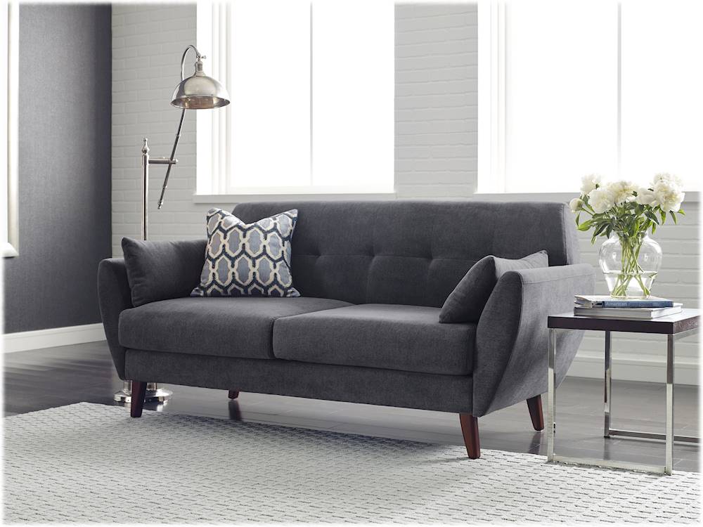 Best Buy: Serta Artesia 2-Seat Fabric Loveseat Slate Gray FF16027