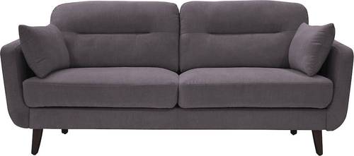 Elle Decor - Chloe Mid-Century Modern 2-Seat Fabric Loveseat - Dark Gray