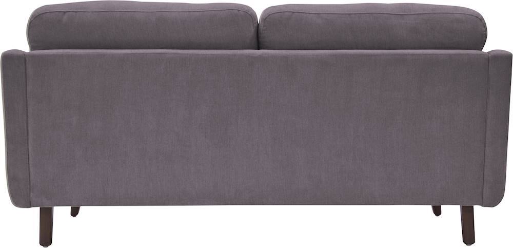 Alt View 12. Elle Decor - Chloe Mid-Century Modern 2-Seat Fabric Loveseat - Dark Gray.