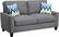 Angle. Serta - Astoria 3-Seat Fabric Sofa - Light Gray.