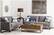 Alt View 14. Serta - Astoria 3-Seat Fabric Sofa - Light Gray.