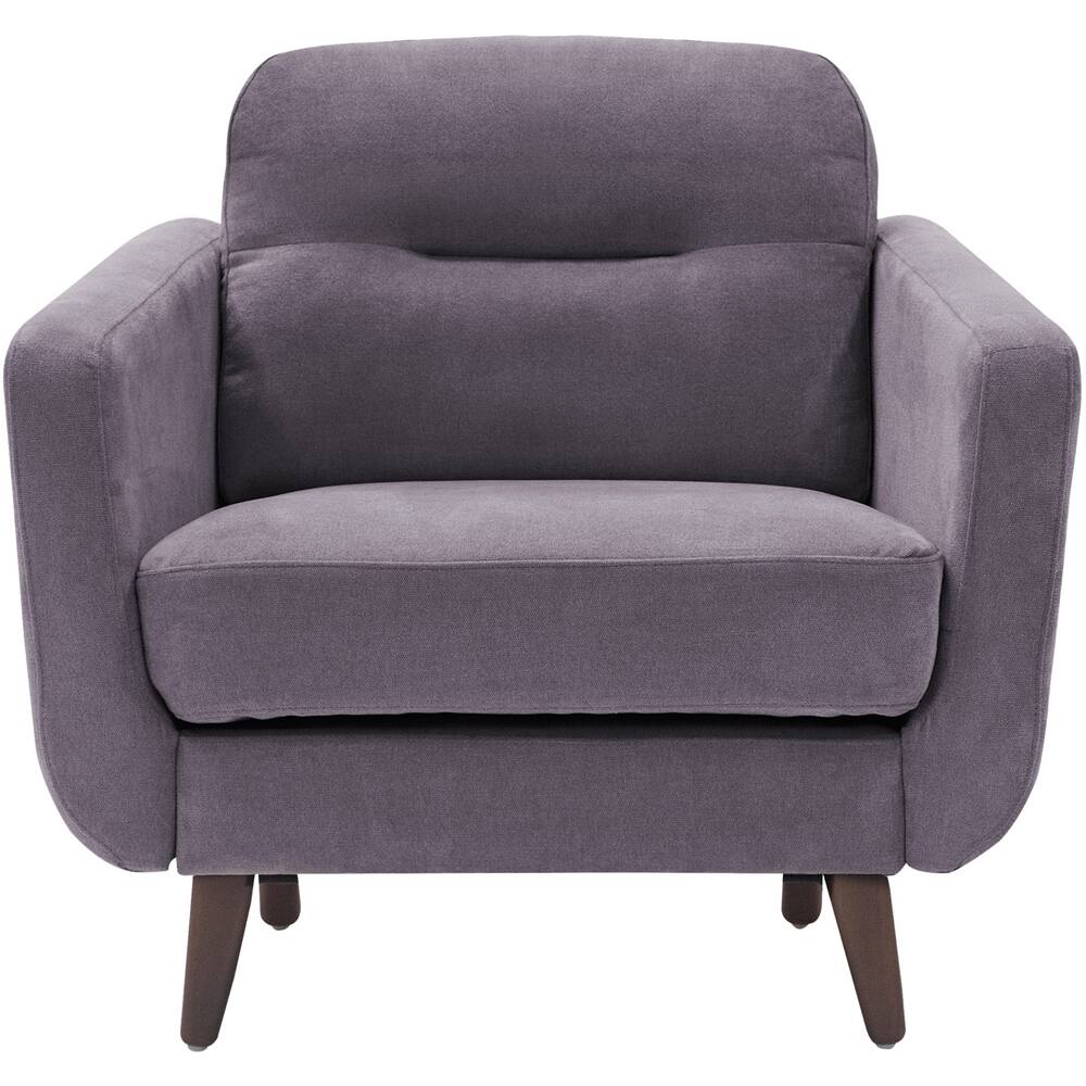 Alt View 11. Elle Decor - Mid-Century Modern Armchair - Dark Gray.