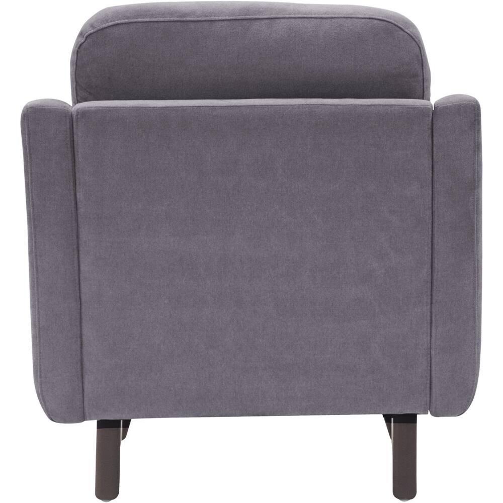 Alt View 13. Elle Decor - Mid-Century Modern Armchair - Dark Gray.