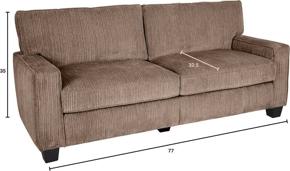 Alt View 14. Serta - RTA Palisades 3-Seat Fabric Sofa - Kingston Beige.