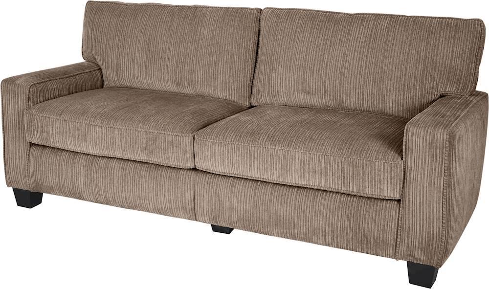 Left. Serta - RTA Palisades 3-Seat Fabric Sofa - Kingston Beige.