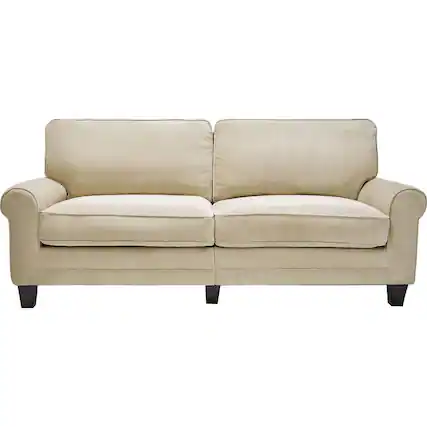 Front. Serta - RTA Copenhagen 3-Seat Fabric Sofa - Newport Tan.
