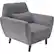 Left. Elle Decor - Mid-Century Modern Armchair - Dark Gray.