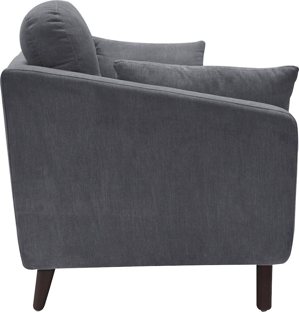 Alt View 11. Serta - Sierra Mid-Century 3-Seat Fabric Sofa - Slate Gray.