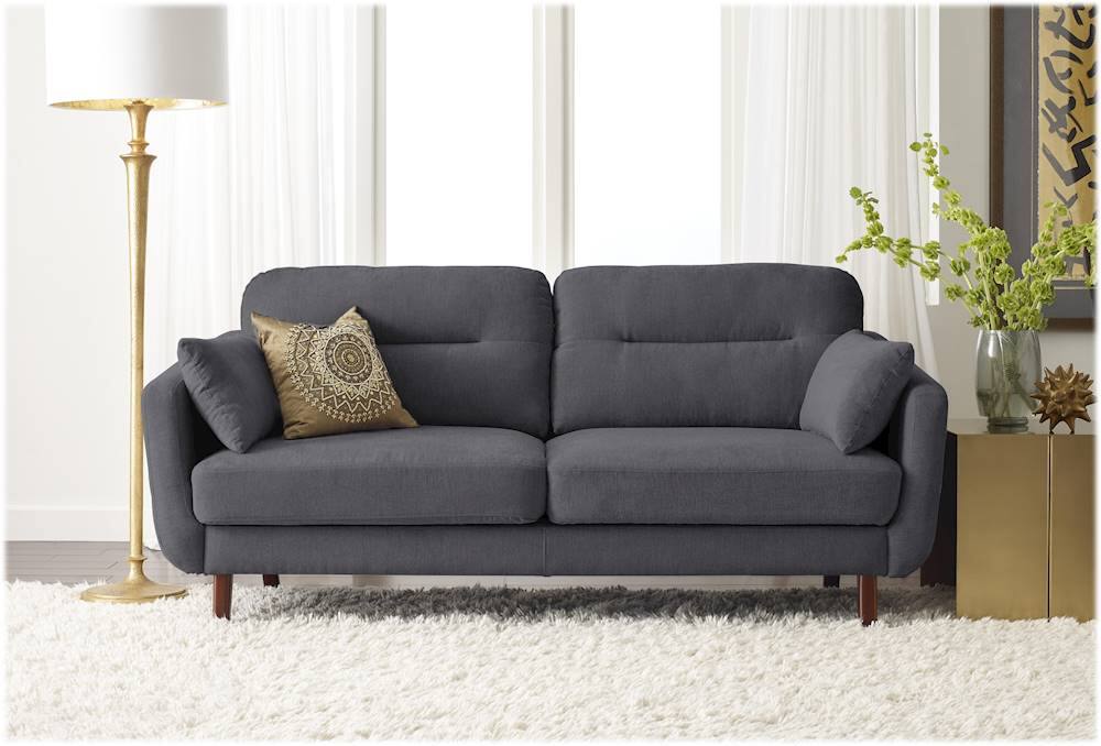 Alt View 15. Serta - Sierra Mid-Century 3-Seat Fabric Sofa - Slate Gray.