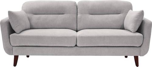 Elle Decor - Chloe Mid-Century Modern 2-Seat Fabric Loveseat - Light Gray