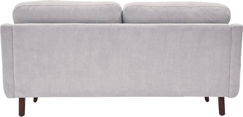 Alt View 12. Elle Decor - Chloe Mid-Century Modern 2-Seat Fabric Loveseat - Light Gray.