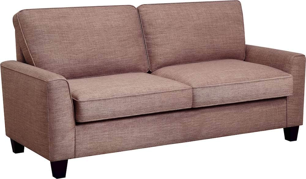 Angle View: Serta - Astoria 3-Seat Fabric Sofa - Concord Tan