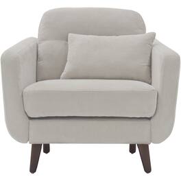 Serta - Sierra Mid-Century Modern Armchair - Ivory