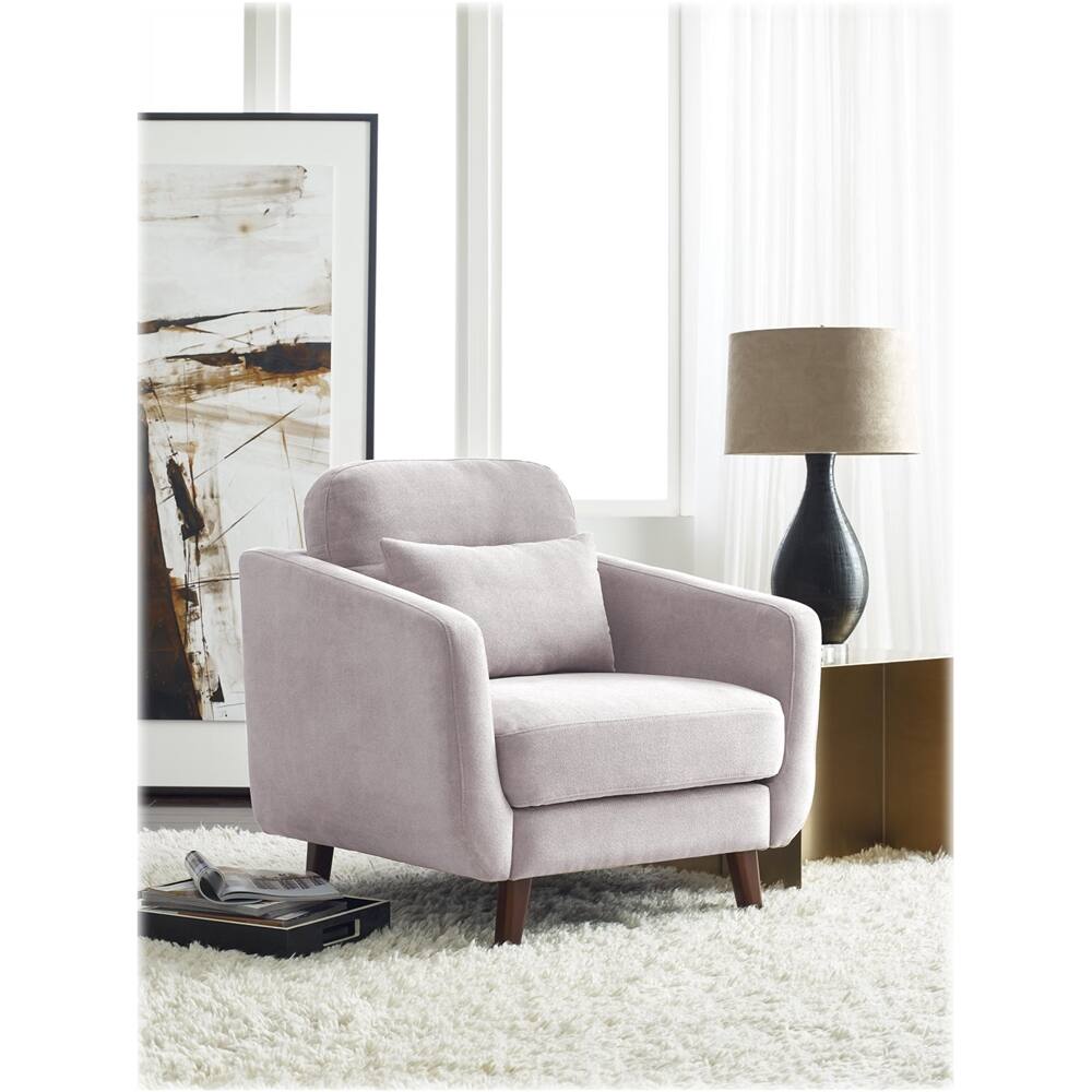 Alt View 15. Serta - Sierra Mid-Century Modern Armchair - Ivory.